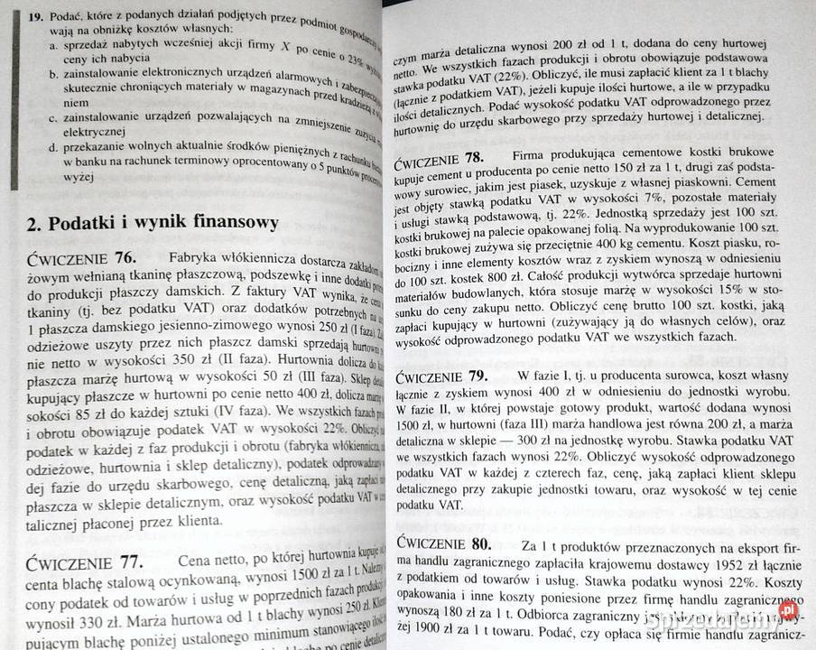 Ekonomika i organiz przedsiębiorstw Ćw cz 2 S Chełm sprzedam