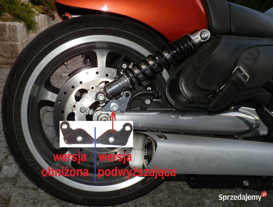 Zestaw obniżenia zawieszenia tył Harley Davidson Wrocław