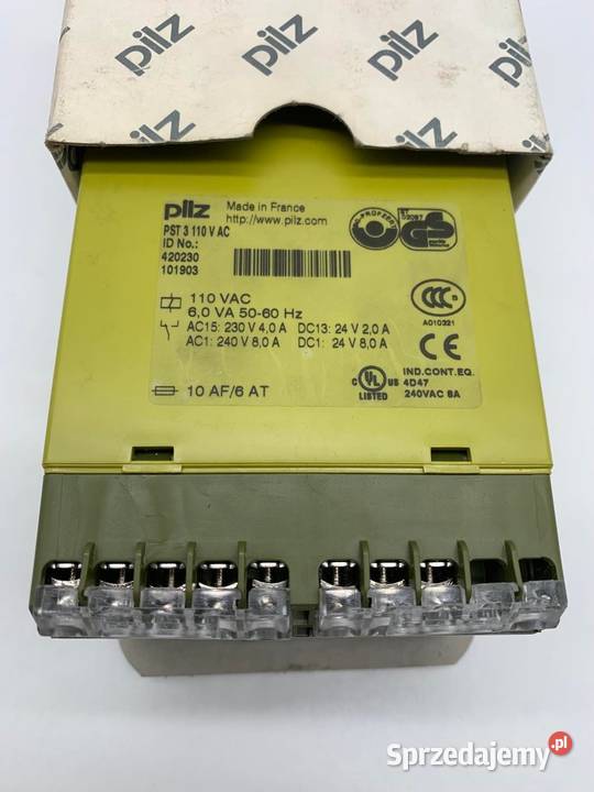 PILZ PST3 110VAC 420230 Safety relay mazowieckie Warszawa