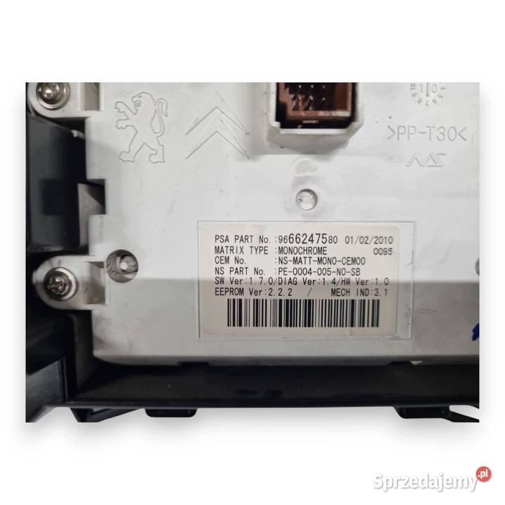 LICZNIK ZEGARY 9666276380 Peugeot 3008 5008 I 16 Chełm