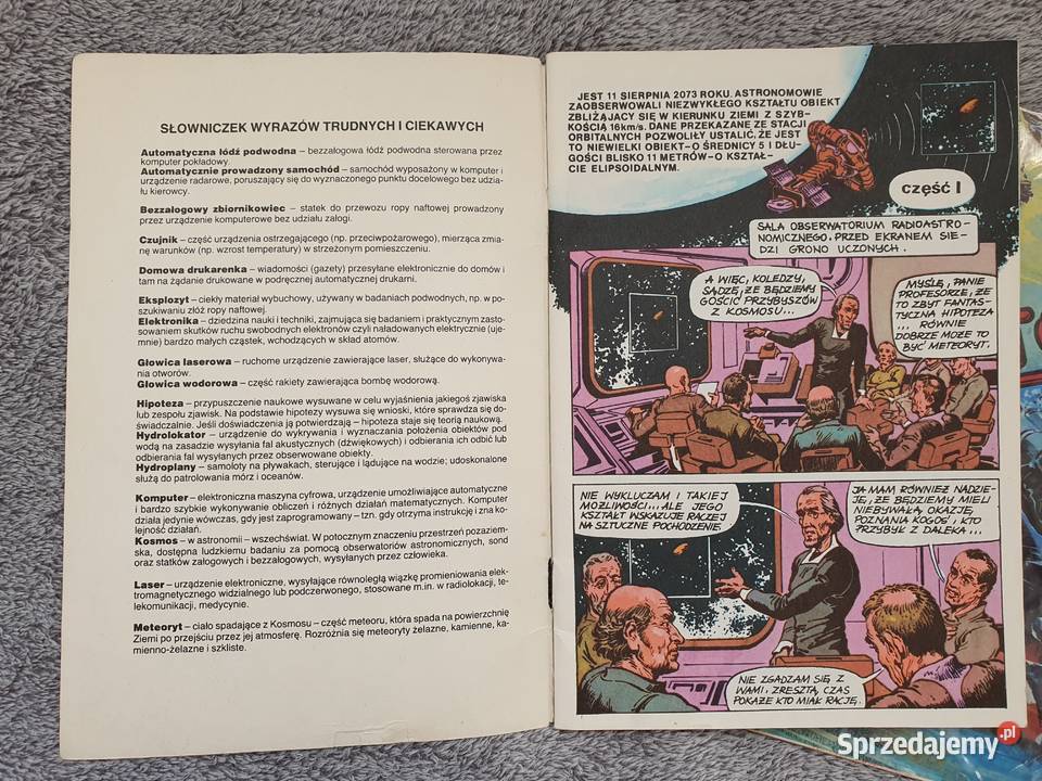 Gość z Kosmosu komplet cz1 i 2 wydanie 1 1986 Rok wydania 1986 Komiksy Gdynia sprzedam