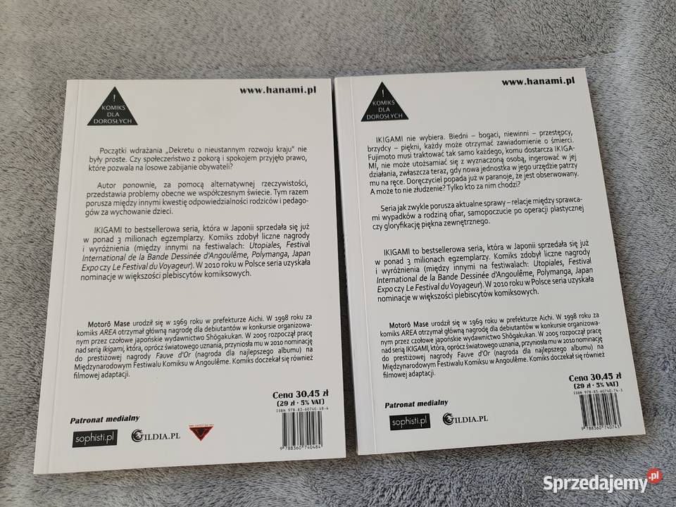 Ikigami Manga dorosłych 2 tomy Gdynia