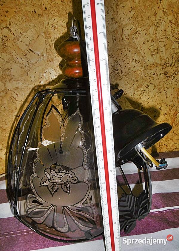 Lampa sufitowa żyrandol E 27 z PRL Pozostałe Ostrów Wielkopolski