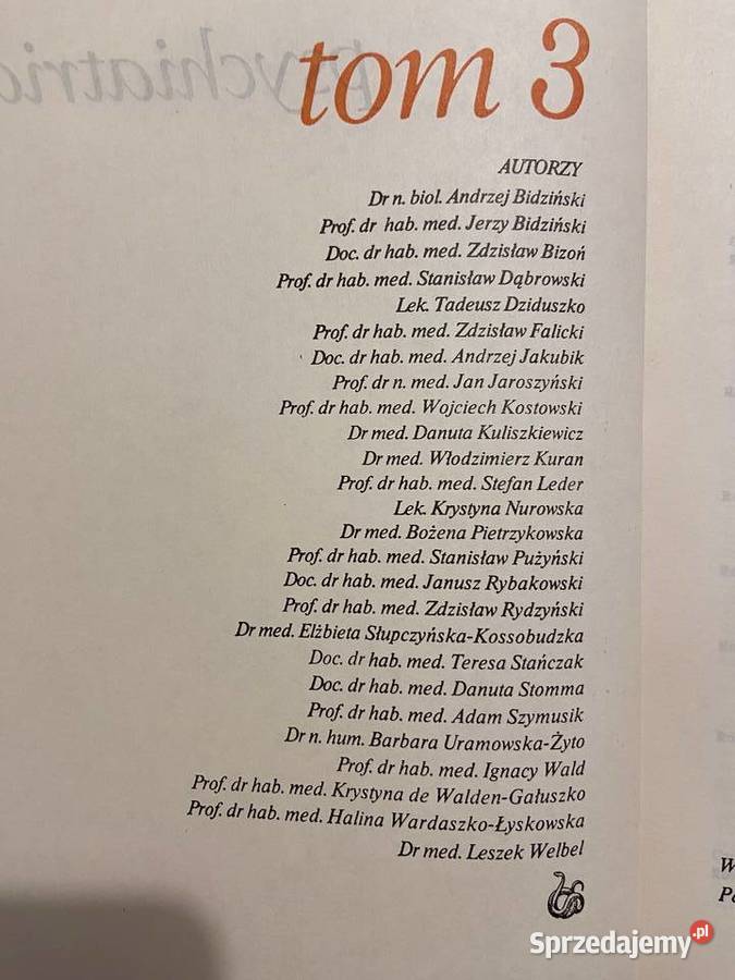 Psychiatria Praca zbiorowa tomy IIII Książki naukowe i popularnonaukowe śląskie Mysłowice