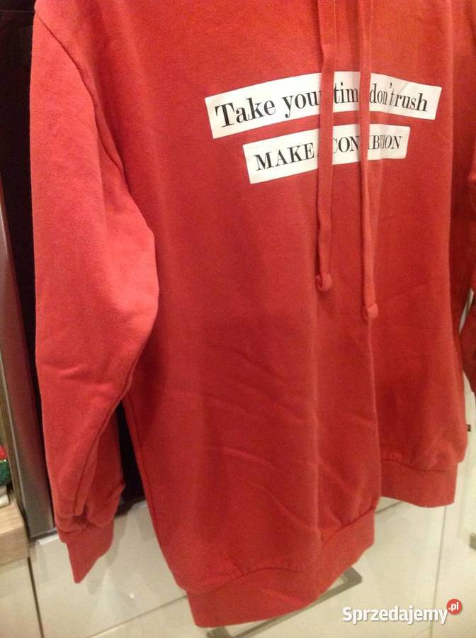 Bluza z Kapturem Czerwona Damska BIG STAR S