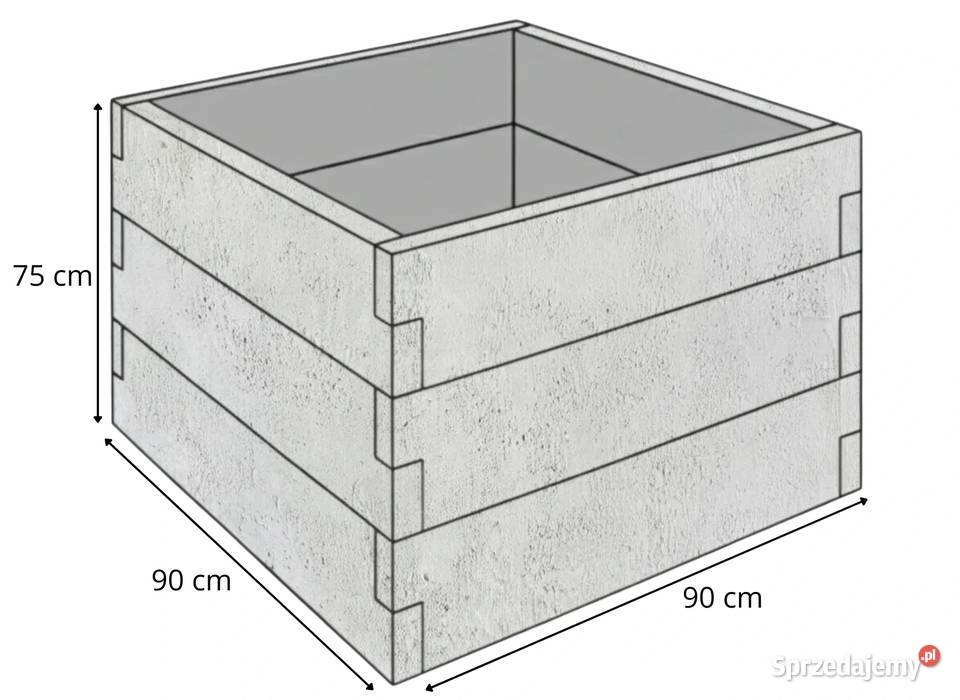 Rabata ogrodowa betonowa 909075 podwyższona dolnośląskie Wrocław