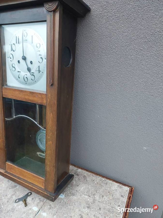 234 Stary zegar ścienny SWA przedwojenny sprawny Antyki Tczew