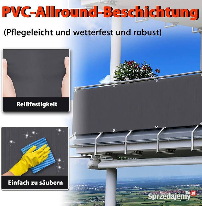 osłona balkonowa mata zaciemniająca 09x6m Zamość