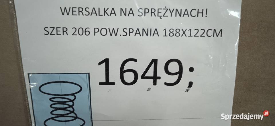 WERSALKA NA SPRĘŻYNACH Sofy i kanapy Toruń