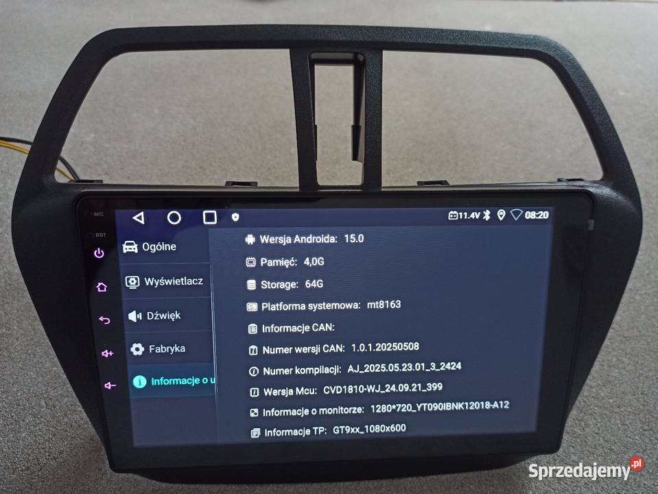 Radio Android Suzuki sx4 Scross 464 WiFiGPS Elektronika warmińsko-mazurskie Szczytno sprzedam