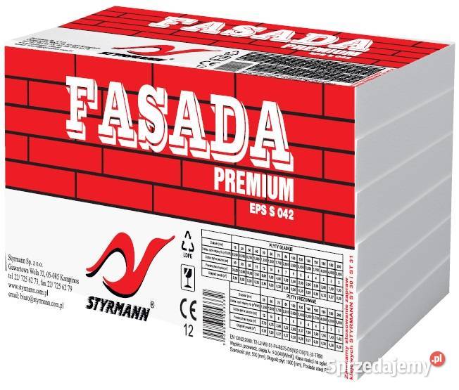 Styropian fasadowy Styrmann EPS S 042 FASADASTYR mazowieckie Radom