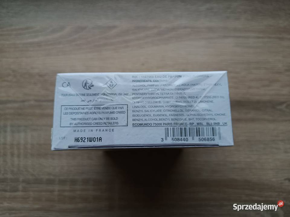 Perfumy damskie Creed Wind Flowers kwiatowe nuty Dla kobiet Białystok sprzedam