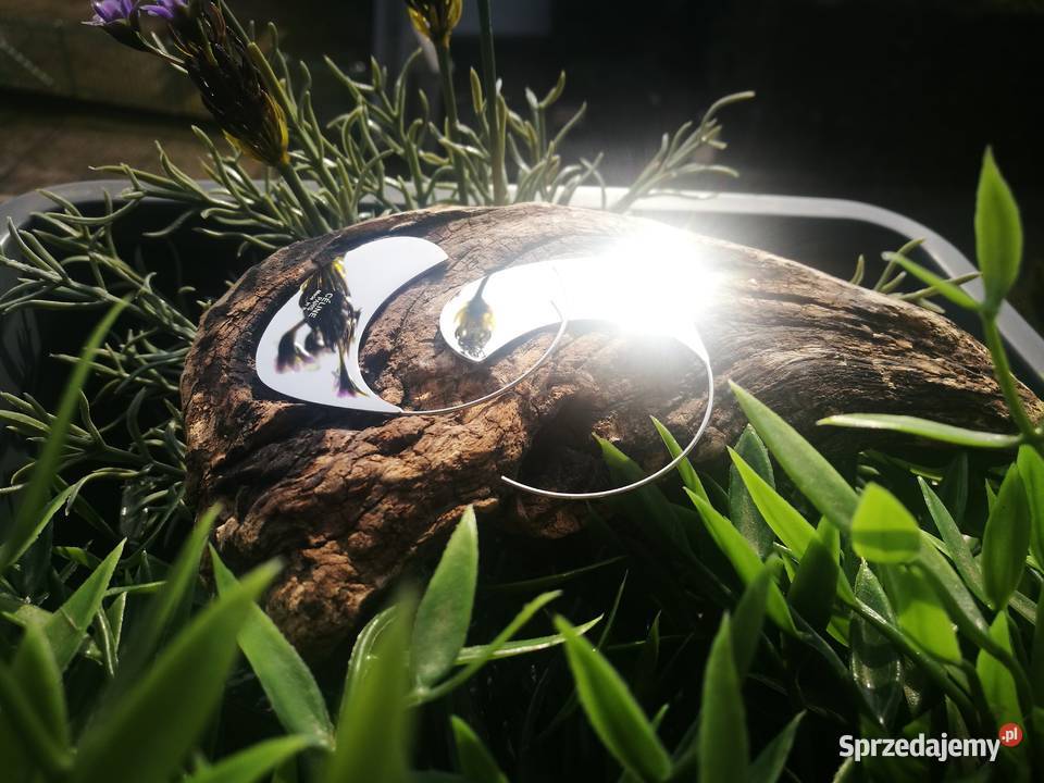 kolczyki lustro lusterko lustrzane wiszące Warszawa