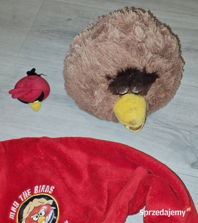 Szlafrok szlafroczek Angry Birds plus maskotki Łódź sprzedam