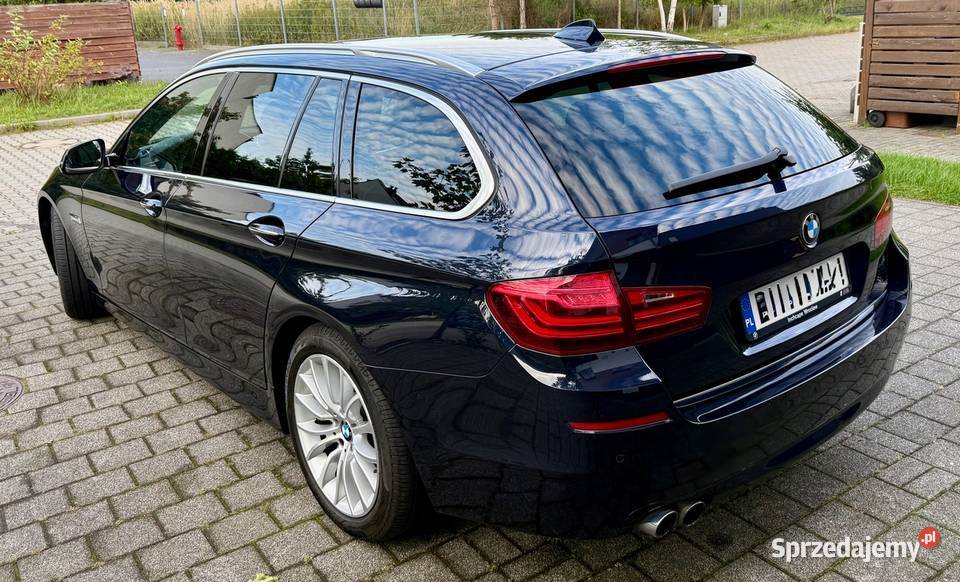 BMW 520d Touring Luxury Line 190 granatowy dolnośląskie Wrocław sprzedam
