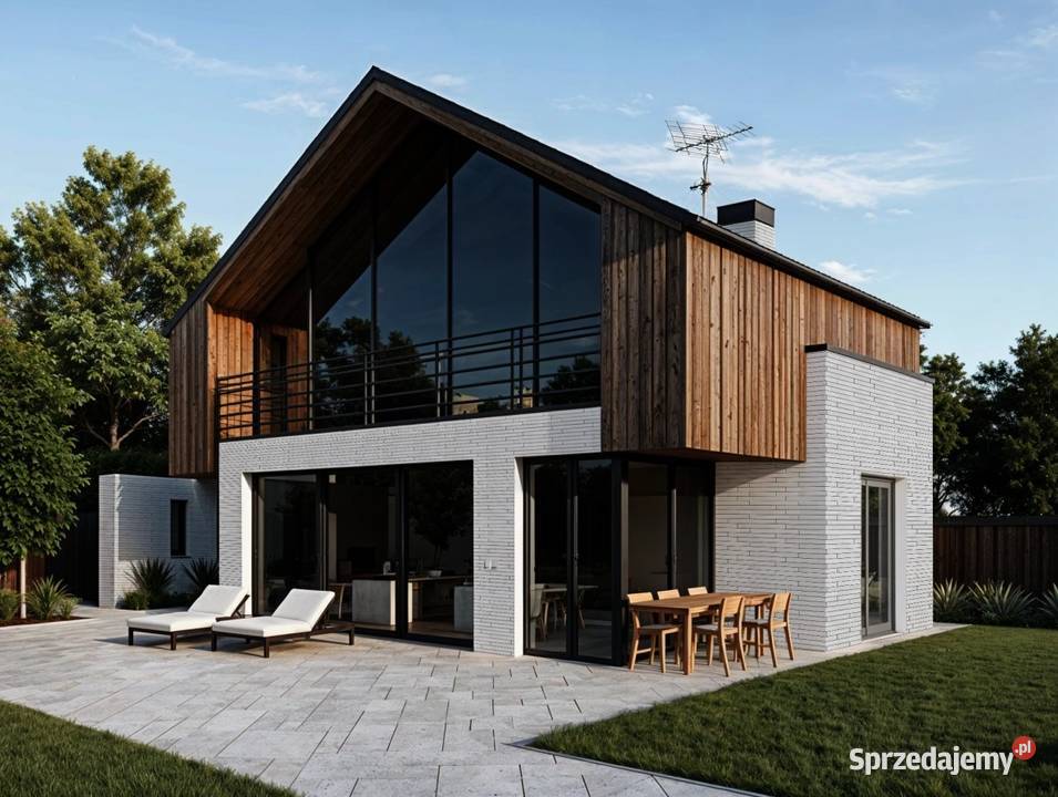 Płytki ceglane na elewację Slim Long White 52