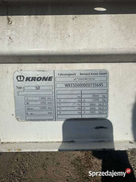 Krone Model Mega osie BPW Wilczyna