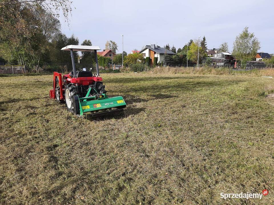 Zakładanie trawnika glebogryzarka separacyjna Piotrków Trybunalski prace ogrodowe