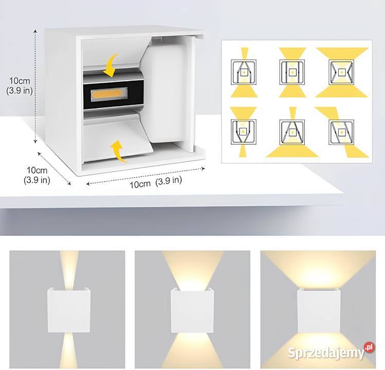 Kinkiet Promień LED 4000K wodoodporny Warszawa