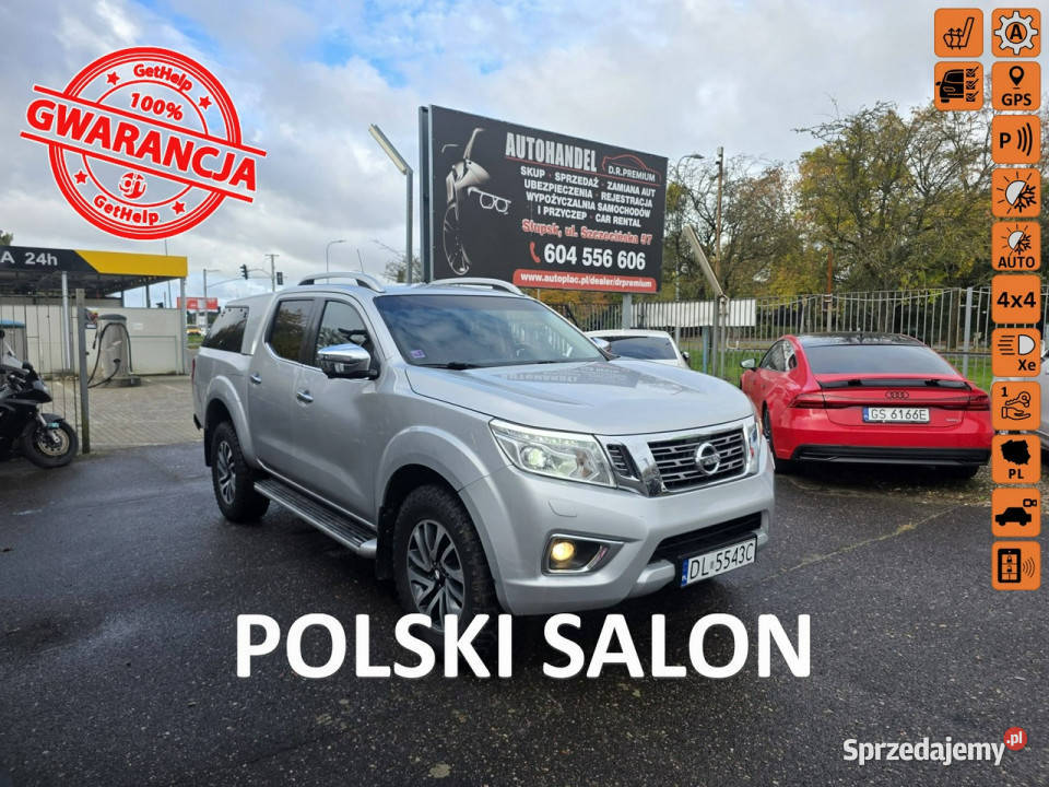 Nissan Navara 23 DCI 190 4x4 Automat Kamery 360 czujnik zmierzchu Słupsk