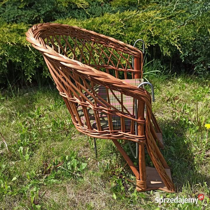 Fotelik wiklinowy na rower dzieci dolnośląskie sprzedam