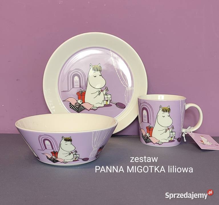 Muminki ZESTAW Moomin Arabia Finland PANNA małopolskie Jasień