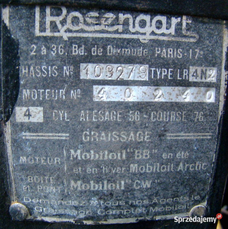 Rosengart LR4N2 UNIKAT manualna Rolls-Royce dolnośląskie