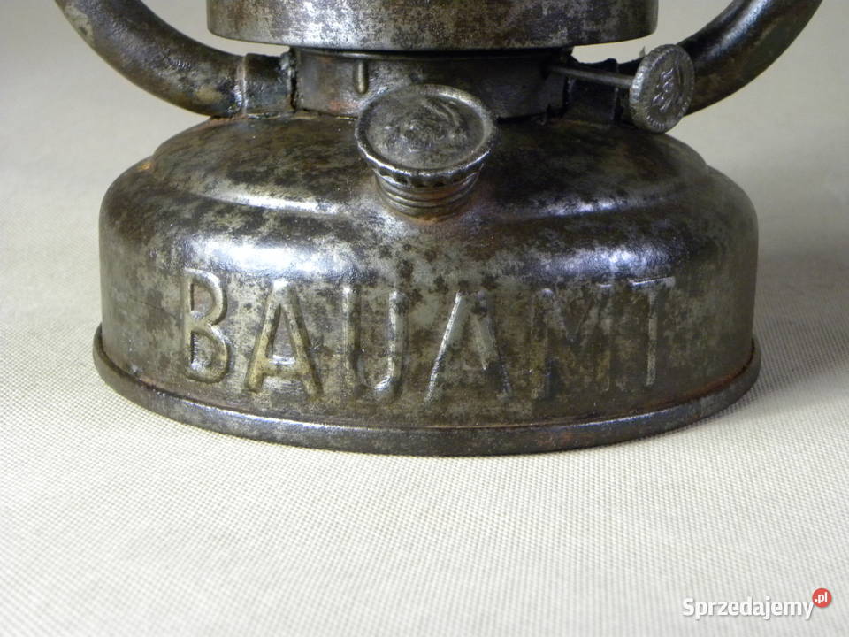 Stara niemiecka lampa naftowa Feuerhand 201 z