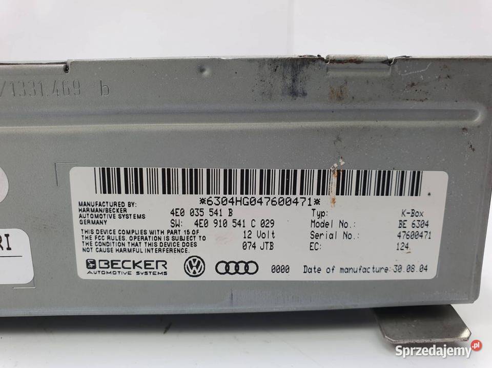 TUNER TV AUDI A8 D3 4E0035541B Lipno