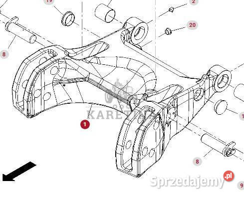Fendt Vario 1038 1042 1046 1050 GEN 3 Rama Części i osprzęt rolniczy