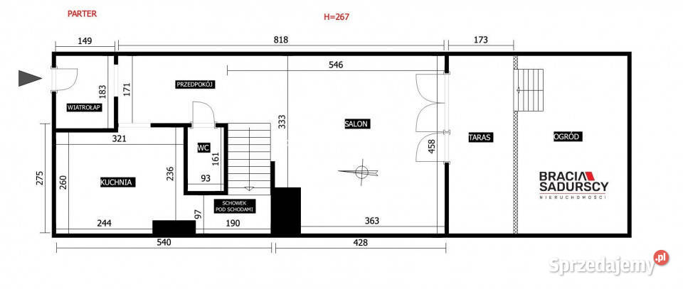Dom szeregowy Krzysztoforzyce Zielona 8058m2