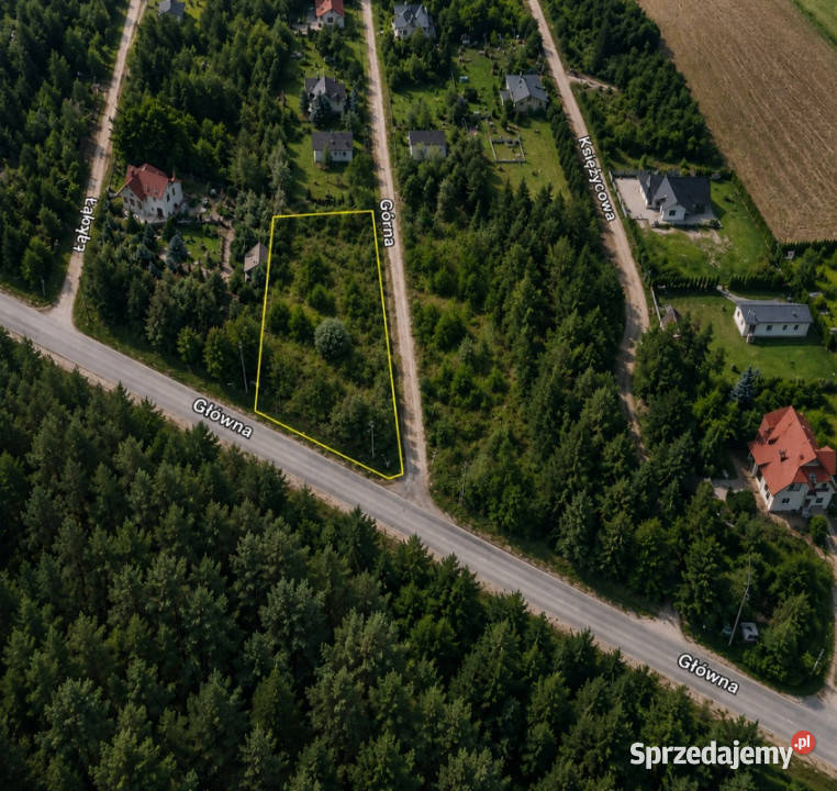 Działka budowlana RosanówZgierz lesie Sprzedaż łódzkie Rosanów