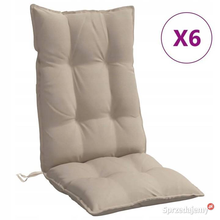 Poduszki ogrodowe na krzesła z wysokim oparciem