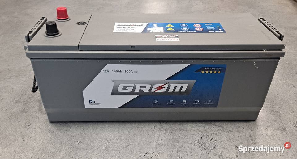 Akumulator GROM Premium 140Ah 900A EN LEWY PLUS kujawsko-pomorskie