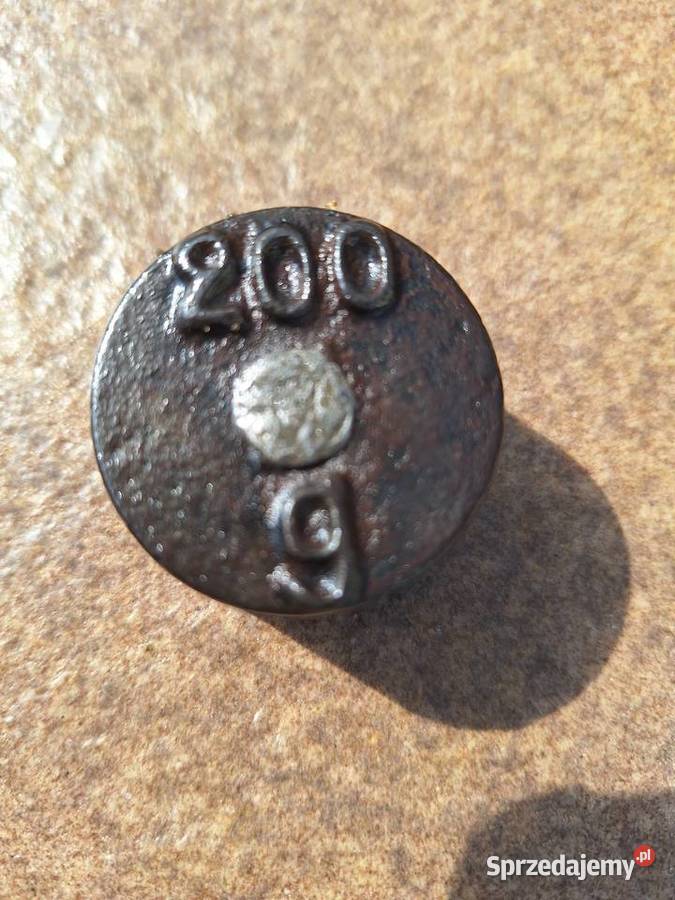 Stary odważnik do wagi ciężarek żeliwny 200 g Antyki Gdańsk
