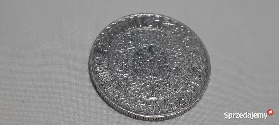 moneta Maroko 20 franków 1352 1934 mazowieckie