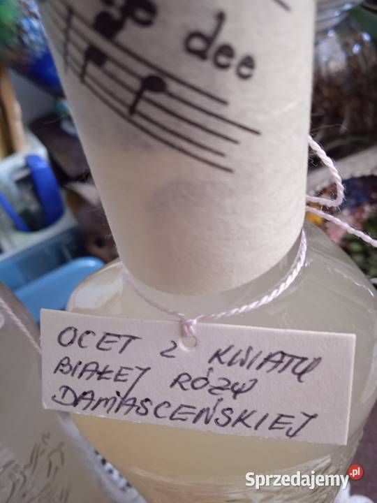 EKOLOGICZNY OCET Z KWIATU BIAŁEJ CZERWONEJ RÓŻY Piła
