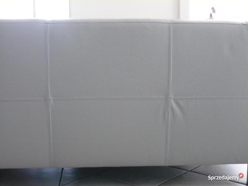 Sofa dwuosobowa Klippan szara skóra IKEA Katowice