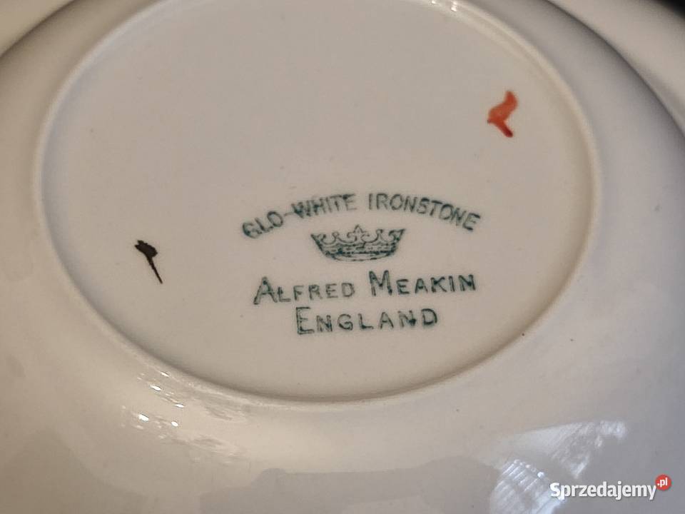 Talerz głęboki angielski Alfred Meakin Ironstone lubelskie Chełm