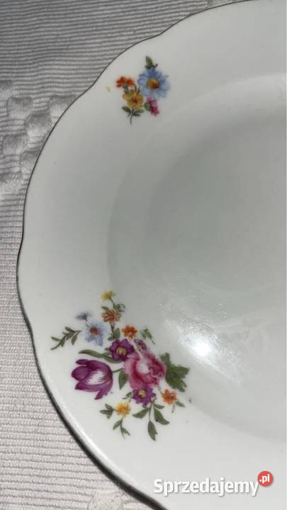 Talerzyk Kahla Biała porcelana z dekorem