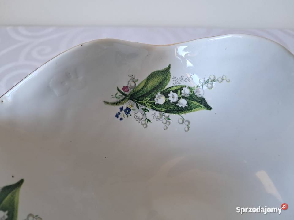 Koszyk porcelanowy CHODZIEŻ konwalie złocenia Strzelce Krajeńskie sprzedam