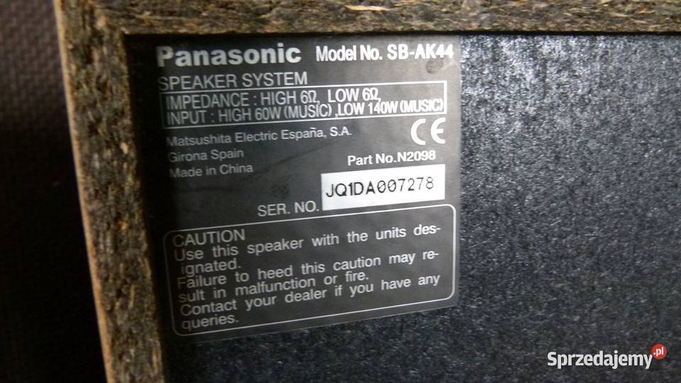 Miniwieża Panasonic SL SUCH40 SPRAWNA kolumny Zamość