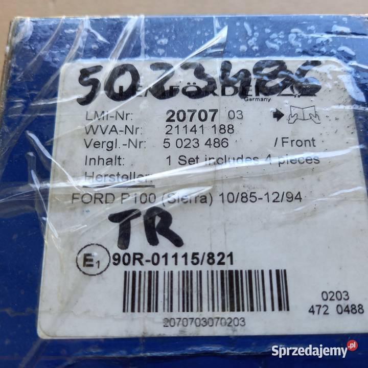 502348689VX2K021CA EBD 3340 Klocki hamulcowe Klocki hamulcowe Kraków sprzedam
