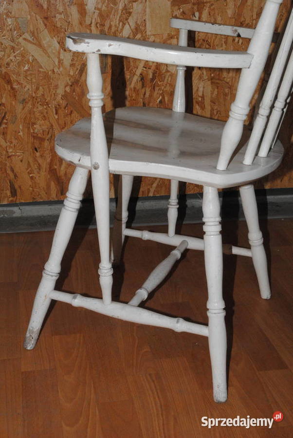 Stary fotel drewniany patyczak krzesło Łęczyca