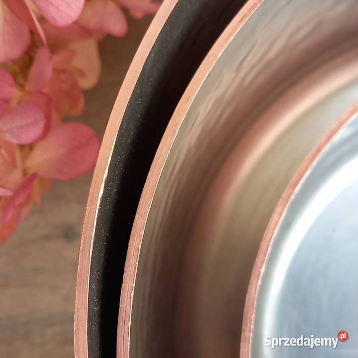 Miedziany garnek miedziany rondel komplet 3