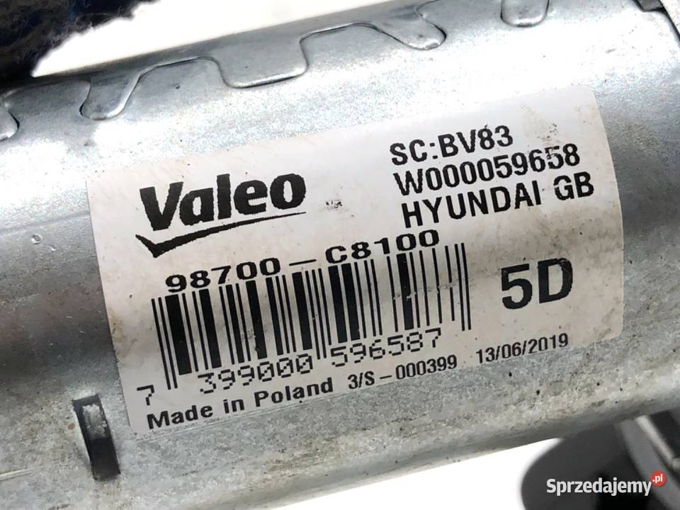 SILNIK WYCIERACZEK TYŁ HYUNDAI i20 II 98700C8100