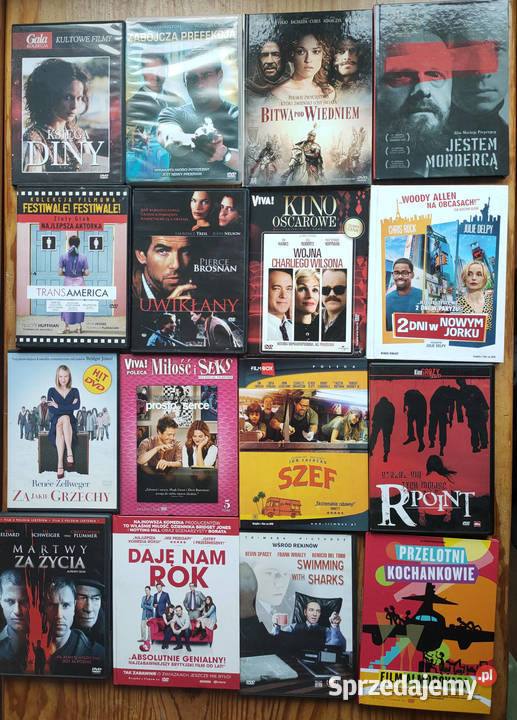 Zestaw różnych filmów 16 sztuk DVD Sosnowiec