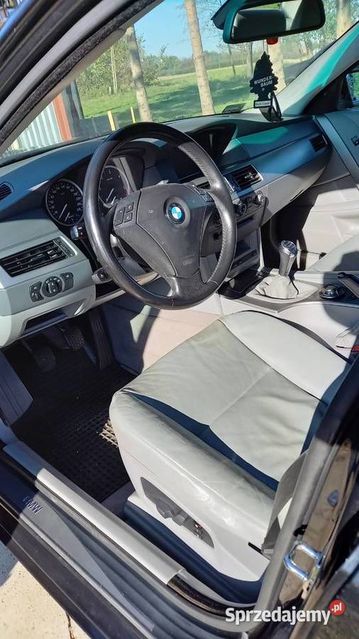 Bmw 530d e60 2004 sedan czarny okazja alusy 18 249000km małopolskie sprzedam