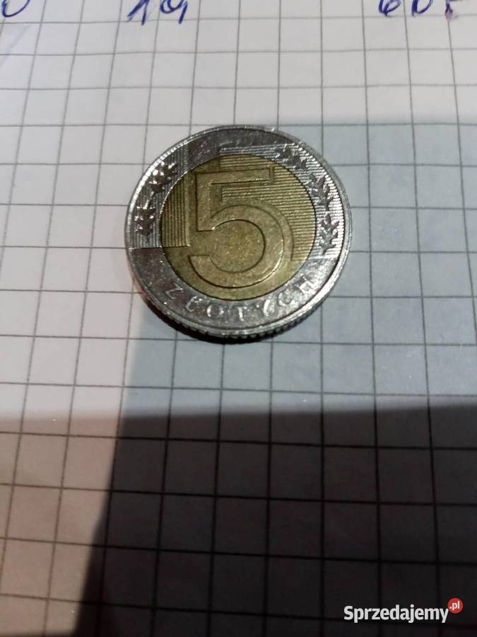Moneta 5 zlz 2015 roku Skoczów sprzedam