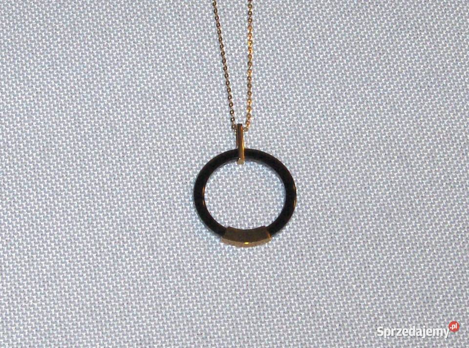 WKruk Wisiorek łańcuszek Złoto 375 ceramika NOWY